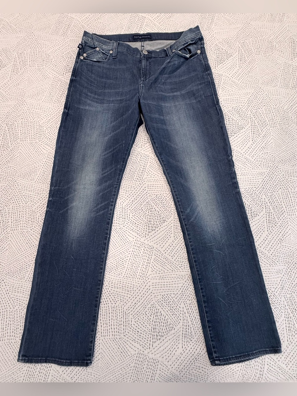 Rock & Republic Blue Straight Leg Jeans